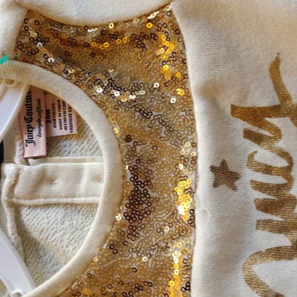 Juicy Couture Cream & Gold Star Sequin Detail Tutu Dress - Picture 2 of 4